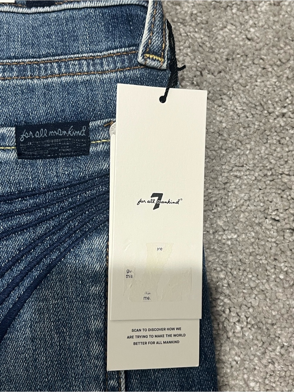 7 For All Mankind Tailorless Dojo Jeans - Picture 3 of 5